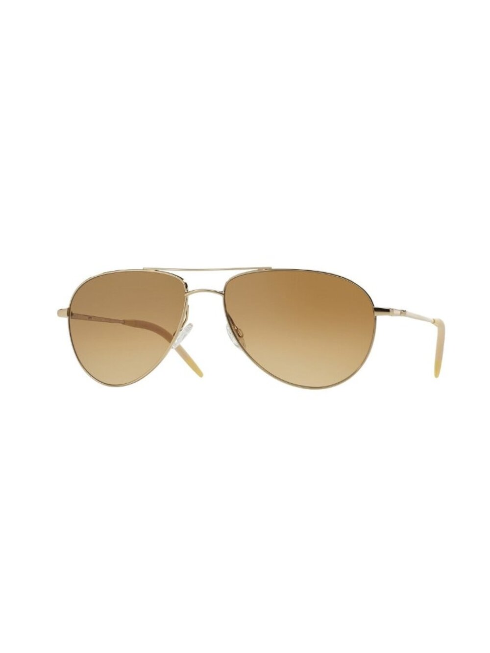 New Oliver Peoples Men's Sunglasses Gold Aviator Silver Lens Metal Frame OV1002S